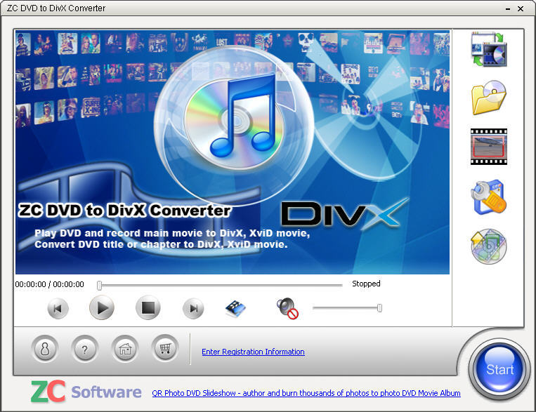 ZC DVD to DivX Converter Screenshot